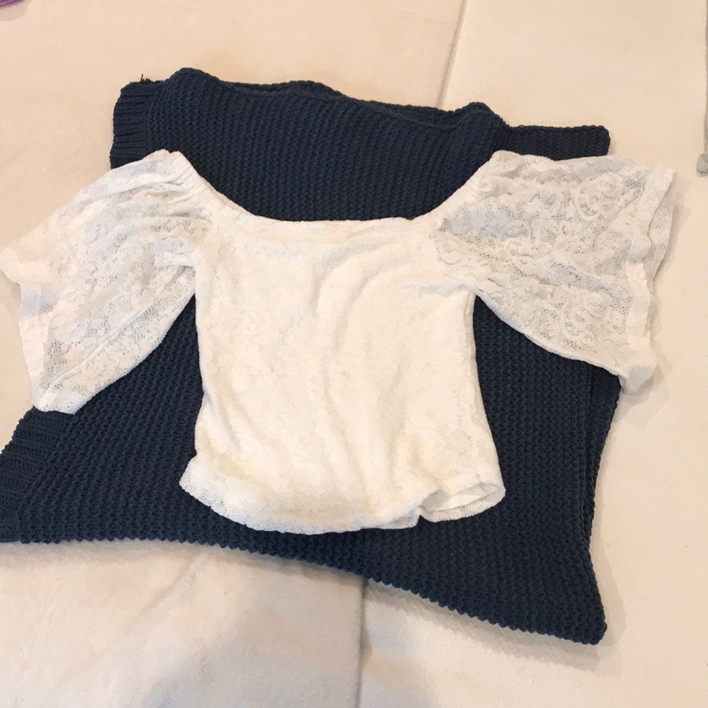 Free People white off the shoulder top